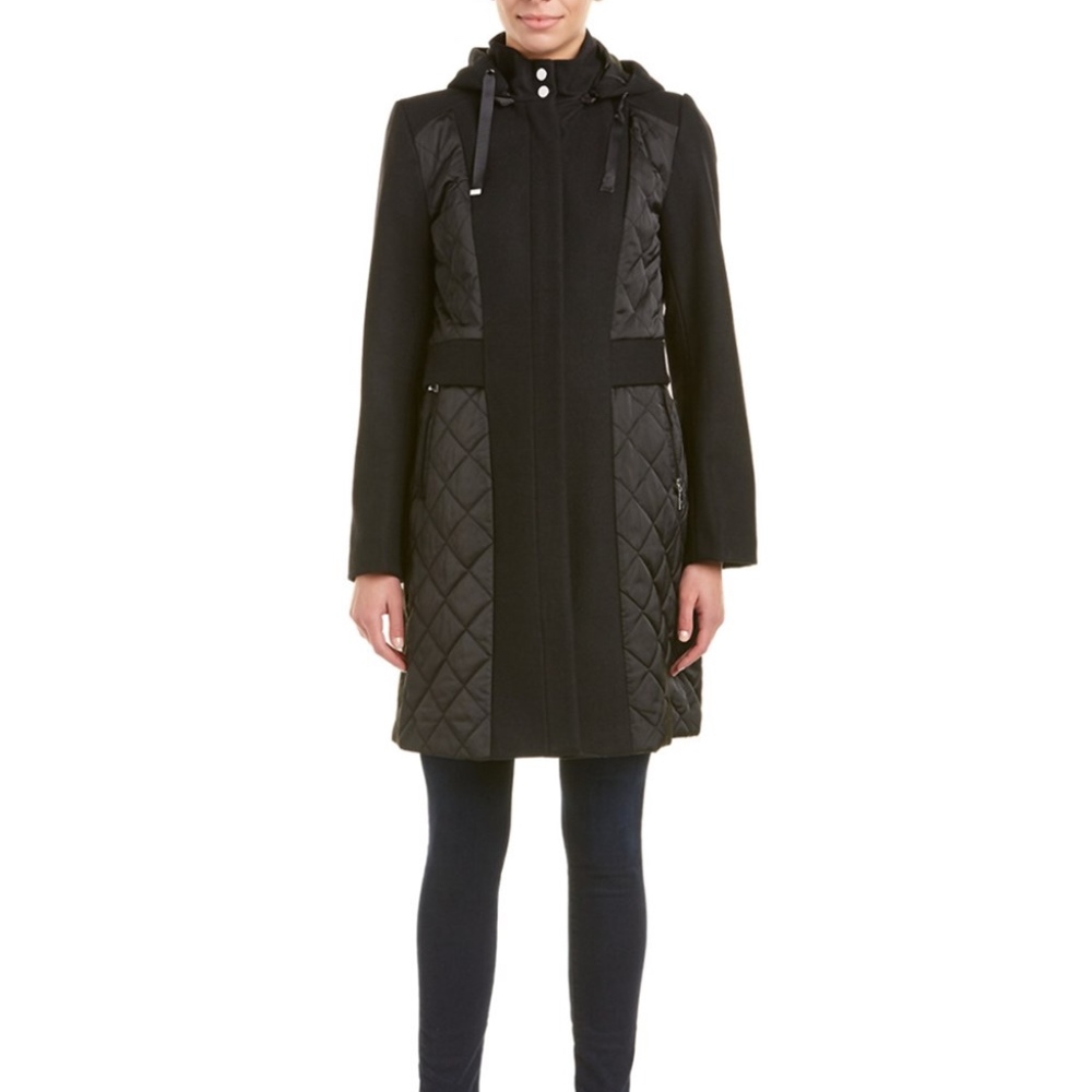 NWT Tahari Kylie Wool-Blend Coat